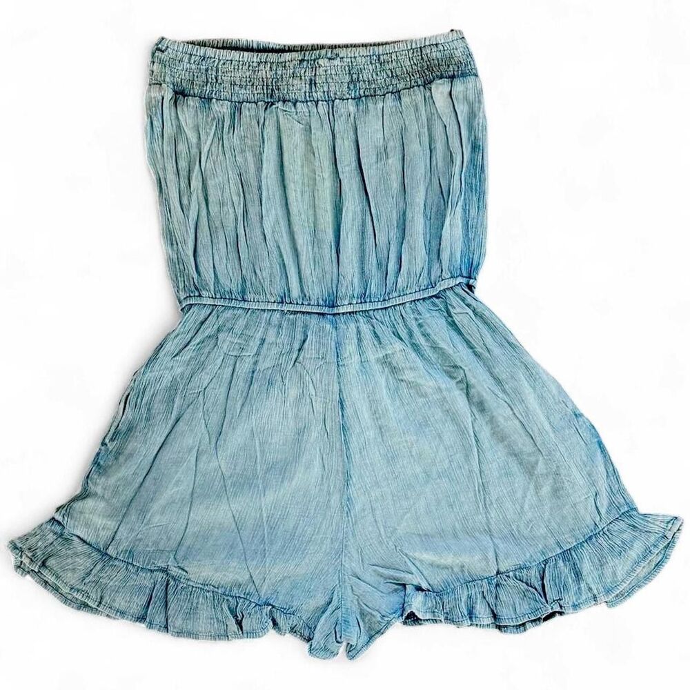Salty Lemon Women's Blue Light Weight Romper Size M